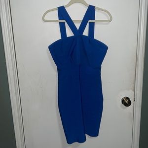 Blue elegant dress. Great for a night out!